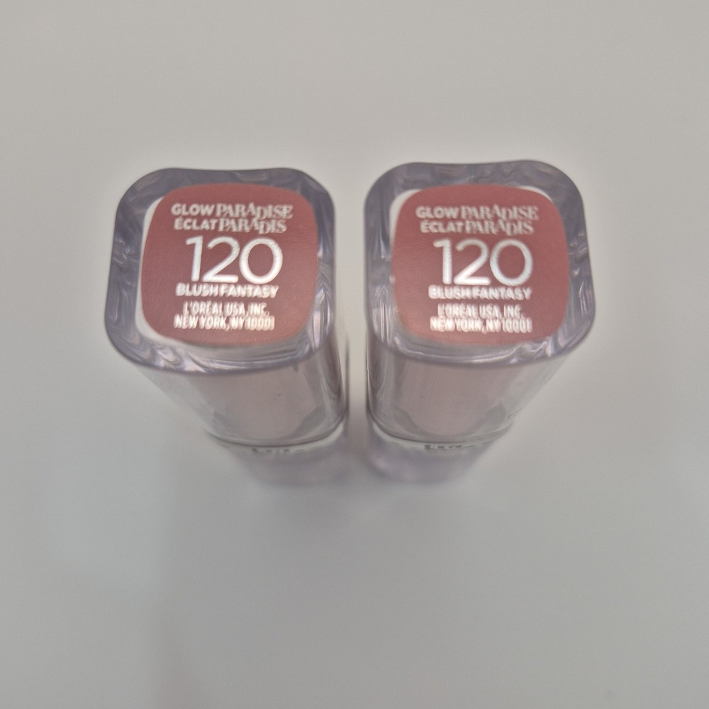 Loreal Glow Paradise Lipstick 120 Blush Fanasty Pack of 2 Read